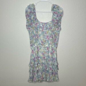 LoveShackFancy floral mini dress